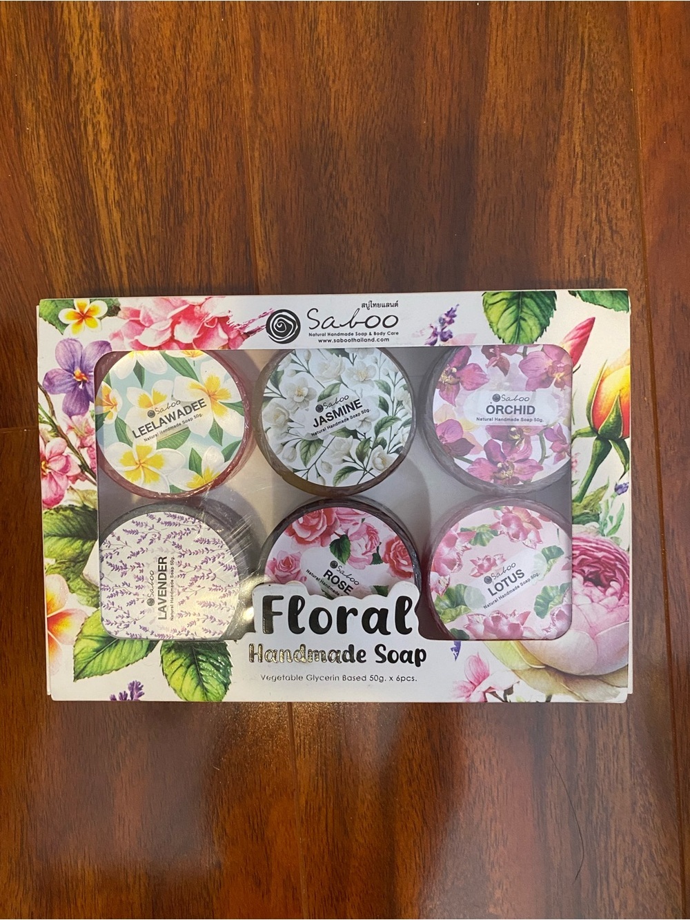 Floral Handmade Soap Gift Set - Multicolor